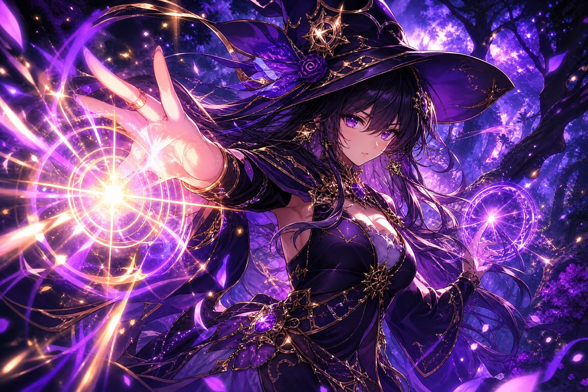 双飞-魔法少女紫晶传说动漫演示